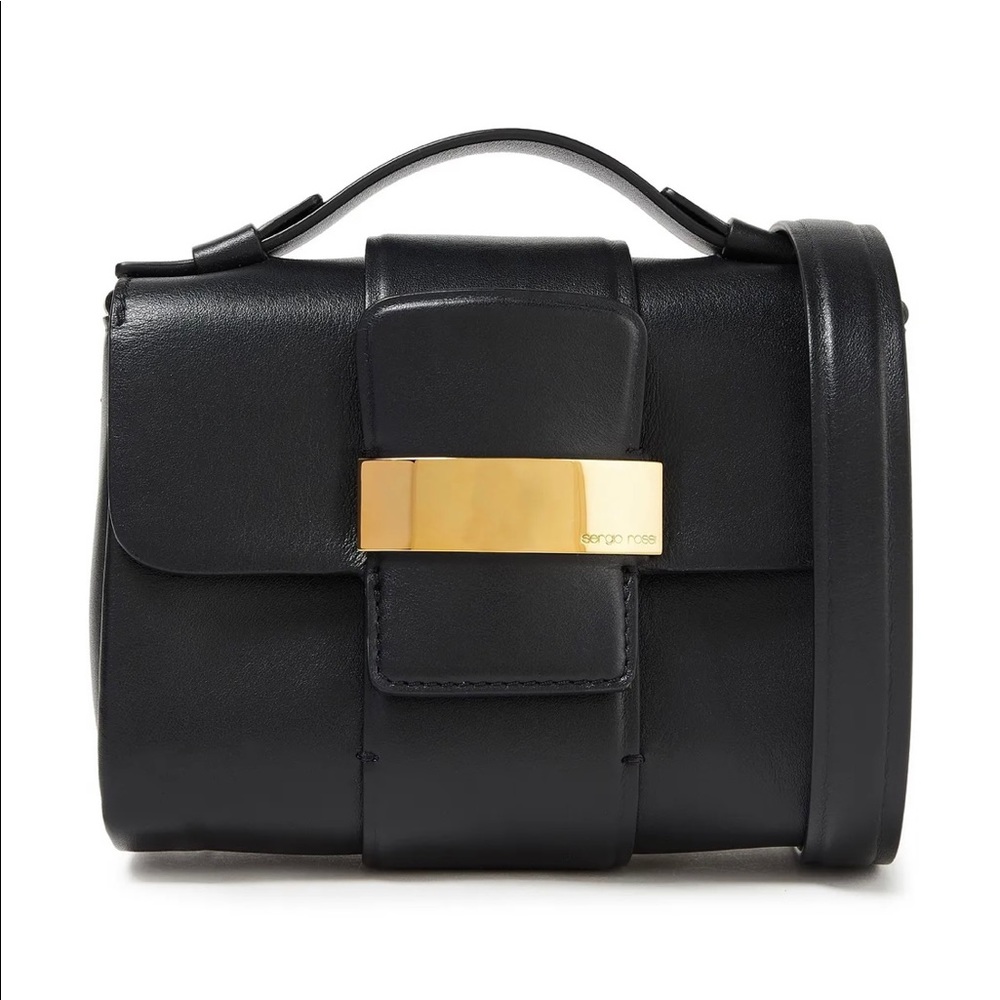 Sergio Rossi Leather Shoulder Bag.